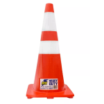 CONO FLUORESCENTE DE PVC 28" DOBLE CINTA