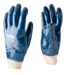 GUANTE NITRILO PUÑO TEJIDO